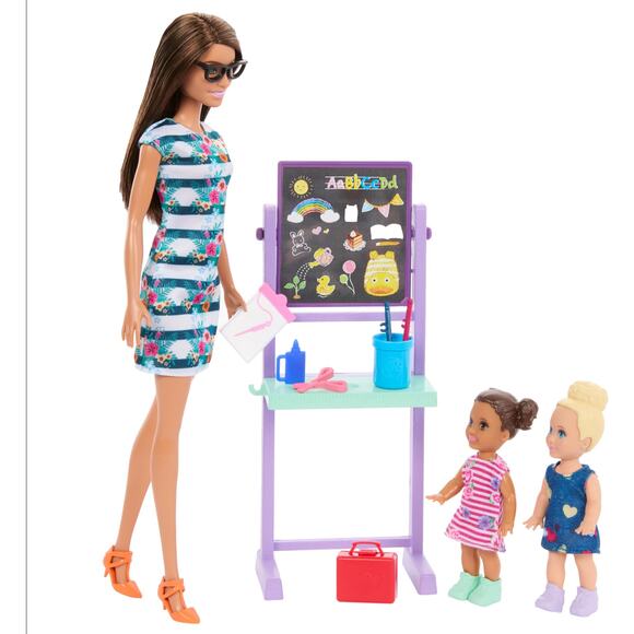 NWT Barbie CSTM B2S Classroom Playset-Back to School Teacher Doll & Accessories - Picture 4 of 6